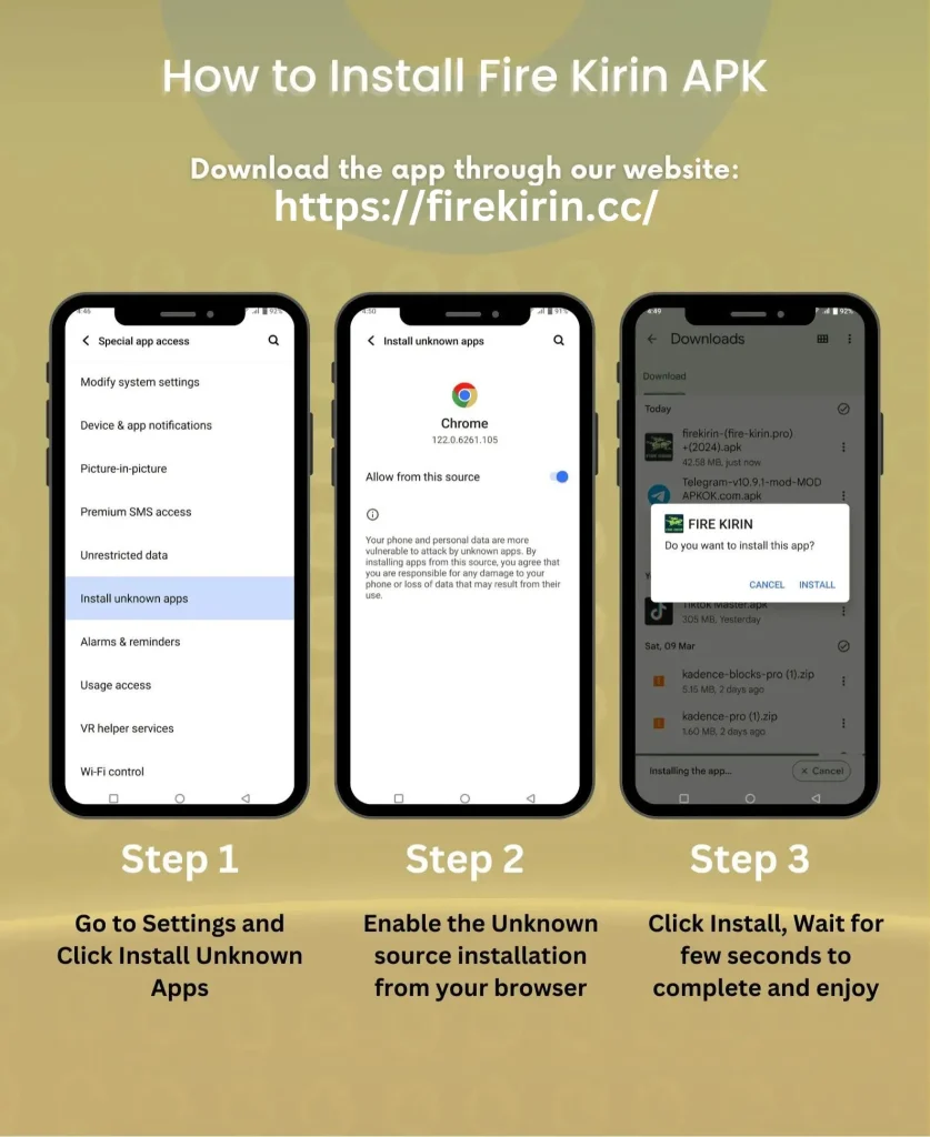 How to Download and Install the Fire Kirin apk
